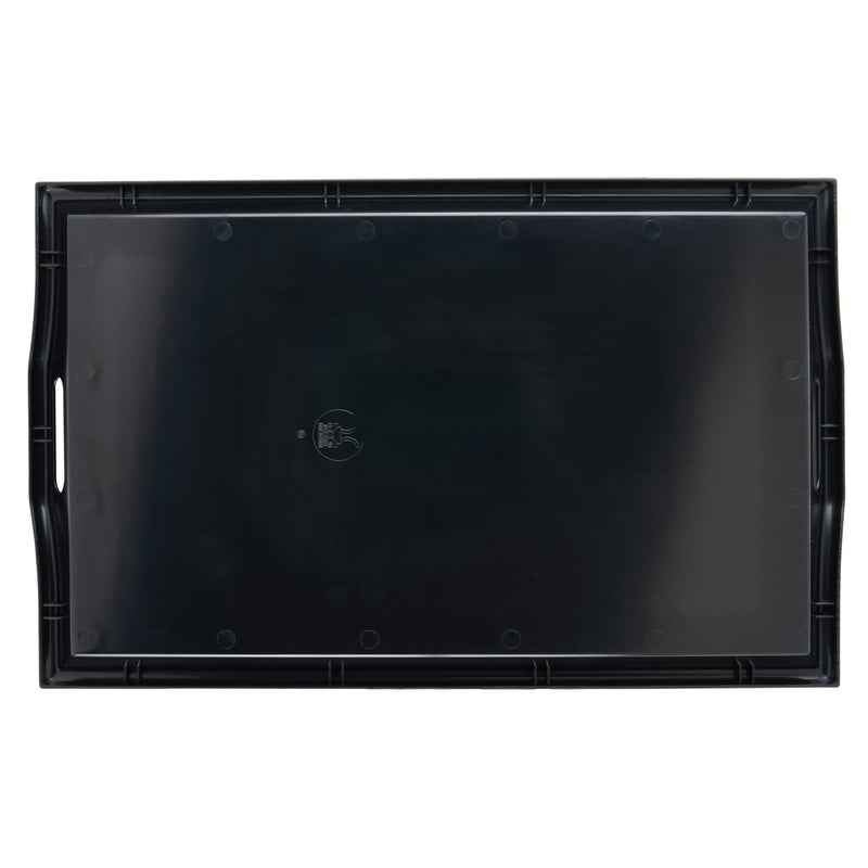 GET RST-2517-1-BK Coffee Table / Ottoman Tray with Handles, 25" x 16", Plastic, Black - Image 3